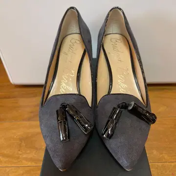 브리짓 버킨 그레이 스틸레토 펌프스