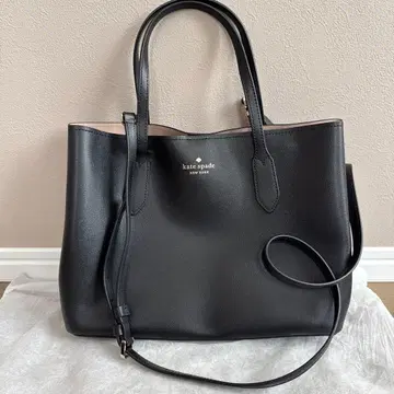 케이트 스페이드 블랙 가죽 핸드백