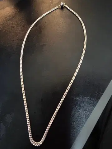 실버 체인 목걸이 볼 잠금장치