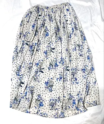 IENA 도트 플리츠 스커트 사이즈 38