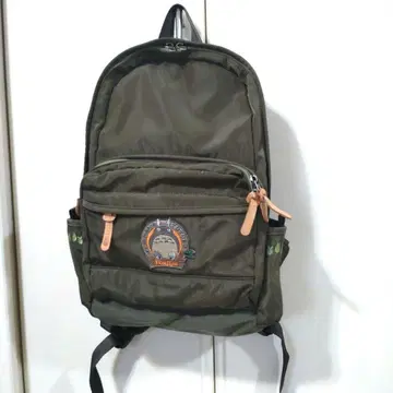 폭스파이어 토토로 자수 올리브 그린 백팩
