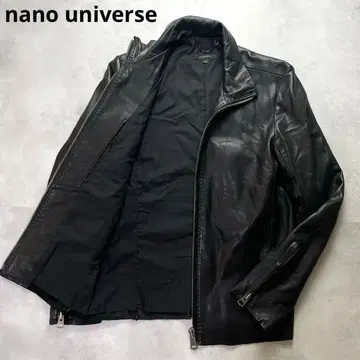 새상품급 나노 유니버스 싱글 라이더 자켓 양가죽 램 가죽 블랙 S