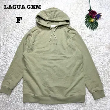 러그아젬 로고 자수 후드티 후디 오버 사이즈 그린 프리