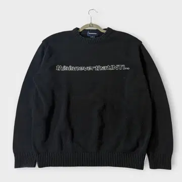 thisisneverthat 블랙 니트 스웨터