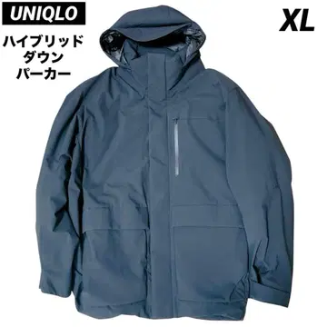 새상품급 유니클로 UNIQLO 하이브리드 다운 파카 XL 블랙