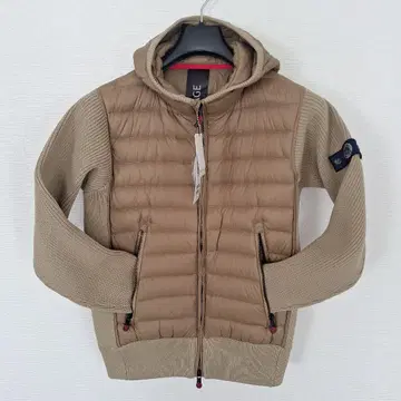 G-STAGE 후드 부착 다운 자켓 베이지 다운 90% 페더 10%