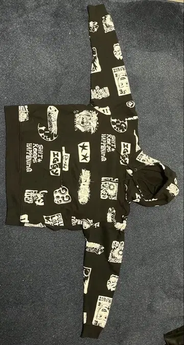 iggy 그래픽 후드티 L 블랙