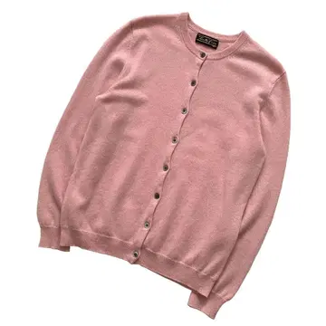 새상품급 캐시미어 100% 니트 가디건 M 핑크