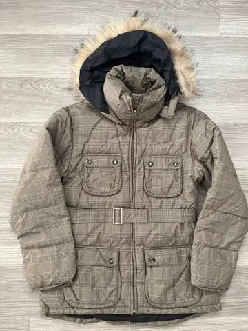 PYRENEX 체크 무늬 다운 자켓 36