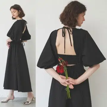 LA BELLE ETUDE 라벨에튀드 백 오픈 원피스