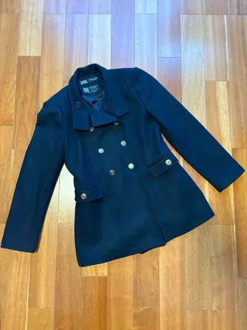 ZARA 만테코 코트 블랙