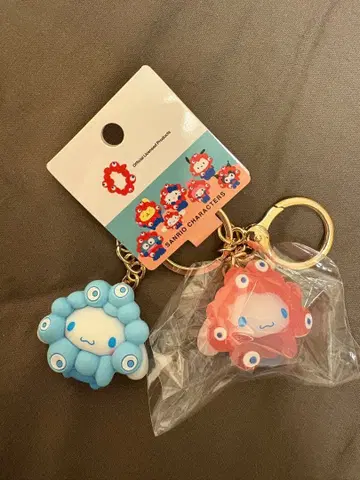 산리오  시나모롤 키체인 파스텔 클리어
