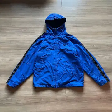 Reebok 후드 부착 나일론 자켓 파랑