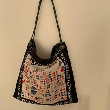 스카프 패턴 백