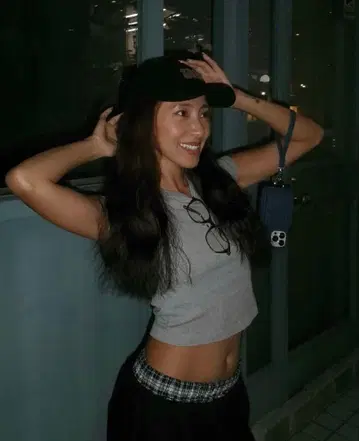 ALEXIA STAM 그레이 와이드 팬츠