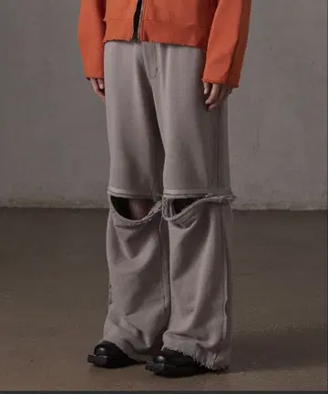 [ GRANCY ] 지퍼 디자인 스웨트 팬츠 가격 인하 협상 가능