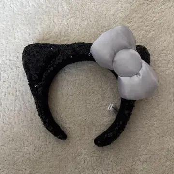 키티 스팽글 머리띠