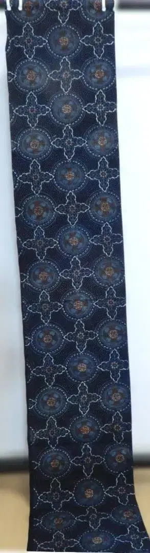 목화 메이지기 전후의 남색 목화 남색 염색 빨간색 포함 1폭 182cm