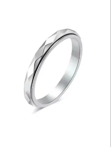 ys jewelry 피젯 링 회전 반지 실버 스테인리스 14호