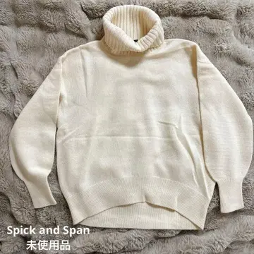 스픽 앤 스팬 캐시미어 울 터틀 풀오버 일본제 미사용품