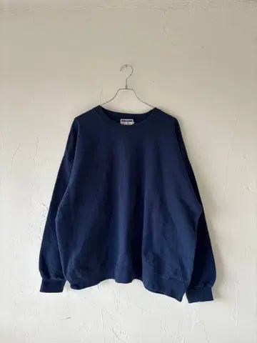 Hanes 네이비 크루넥 맨투맨 남성용 XL 무지 90s 구제 의류