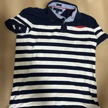 TOMMY HILFIGER 스트라이프 피케 셔츠 XL