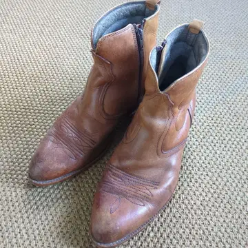 웨스턴 부츠 사이드 지퍼 부착