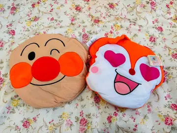 [ 단종 ] [ 미사용 ] 호빵맨 페이스 담요 Ver.3 전 2종 세트