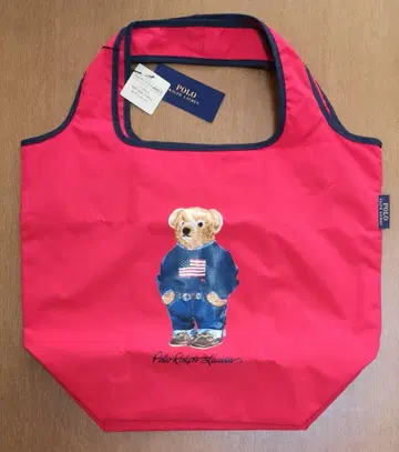 랄프 로렌 폴로베어 쇼핑백 에코백 빨간색