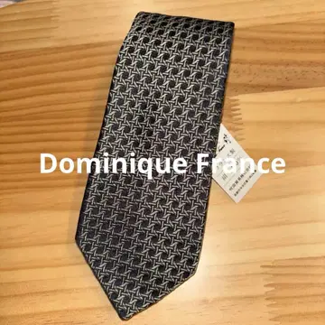 도미니크 프랑스 기하학 패턴 넥타이 미사용 새상품