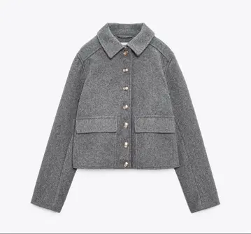 골드 버튼 소프트 자켓