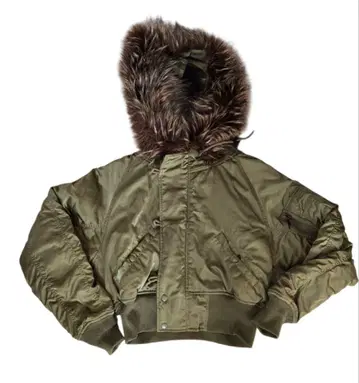 N-2B 플라이트 자켓 퍼 블루종 military y2k