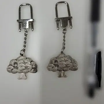 No.A-1054 순은제 키링 2개 세트