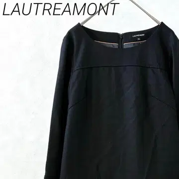 LAUTREAMONT 무릎 기장 원피스 트위드 울 안감 부착 깔끔한