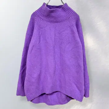 로리즈팜 하이넥 니트 스웨터 루즈핏 무지 L [ i478