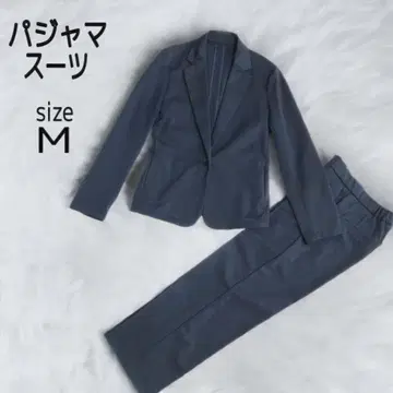 컨디션 최상 파자마 수트 셋업 비즈니스 정장 AOKI 네이비