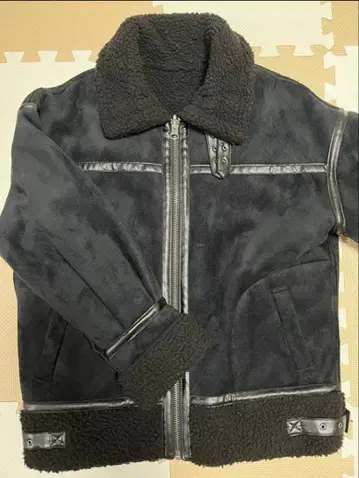 INGNI 무스탕풍 보아 자켓 블랙