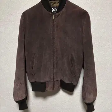 schott 스웨이드 블루종 브라운