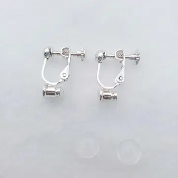 실리콘 커버 포함 귀찌 컨버터 나사 스프링식 실버