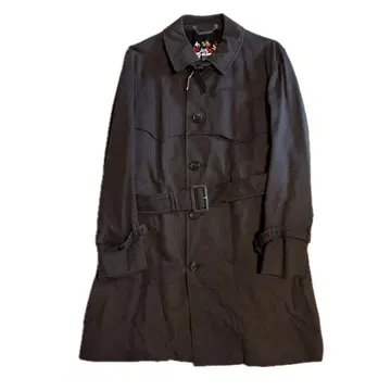 아쿠아 스큐텀 스텐카라 코트 벨트 포함 남성용 자켓 체크