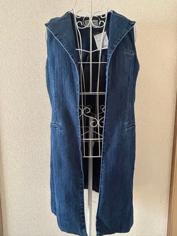 [ 새상품 미사용 ] 정글정글 데님 롱 베스트