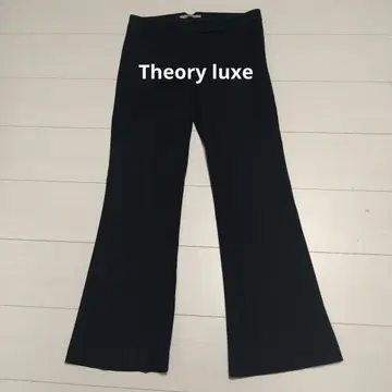 띠어리 루스 블랙 플레어 팬츠 38