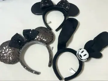 도쿄 디즈니 리조트 미니 머리띠 스팽글 가죽 묶음 판매