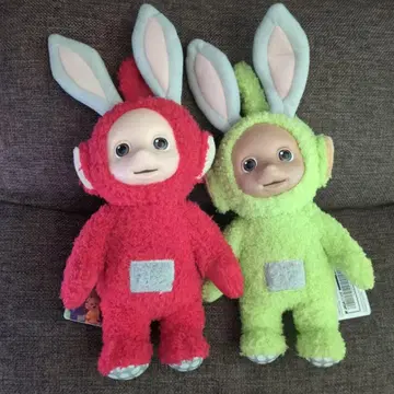 가격 인하 텔레토비즈 토끼 귀 봉제 인형 2종 세트
