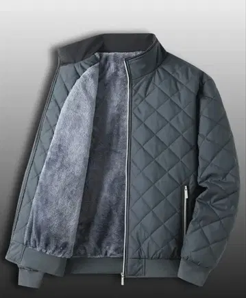 그레이 퀼팅 자켓 XXL