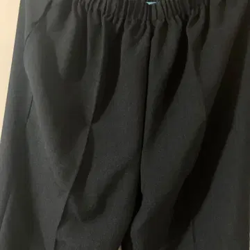 블랙 허리밴딩 슬랙스