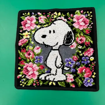 Feiler 스누피 꽃무늬 손수건