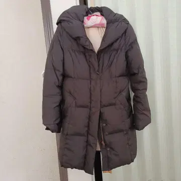 ef-de 다운 코트 블랙 A라인 에프데 블랙