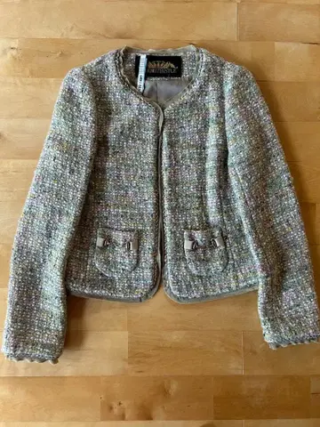 HiROMITHiSTLE 트위드 노카라 자켓