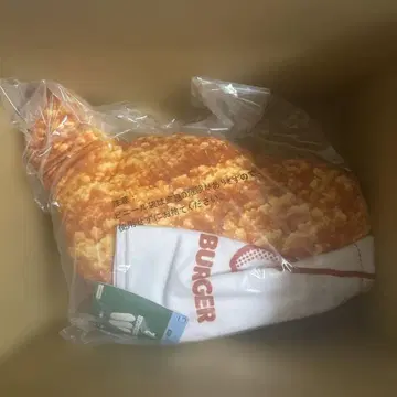 모스버거 1번 복권 모스치킨 쿠션 B상